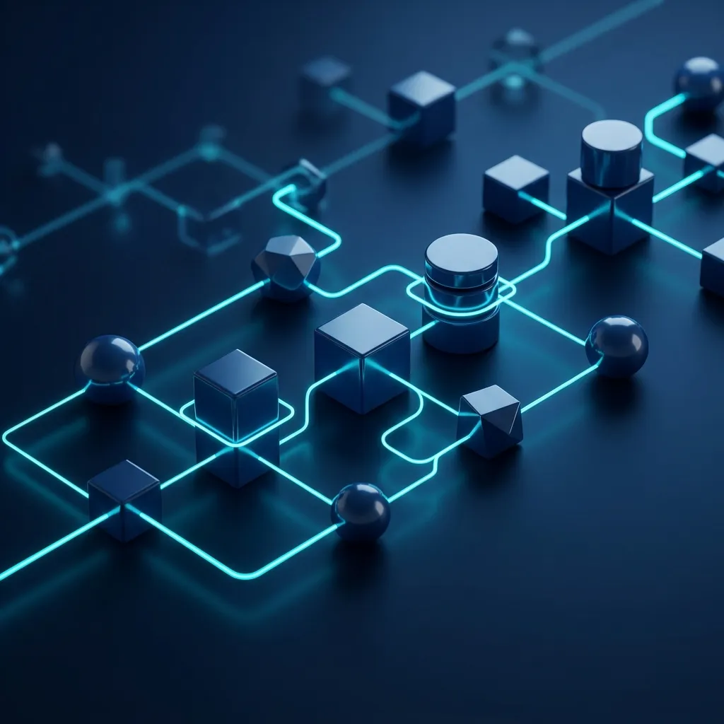 Diagrama minimalista de automatización de procesos de negocio